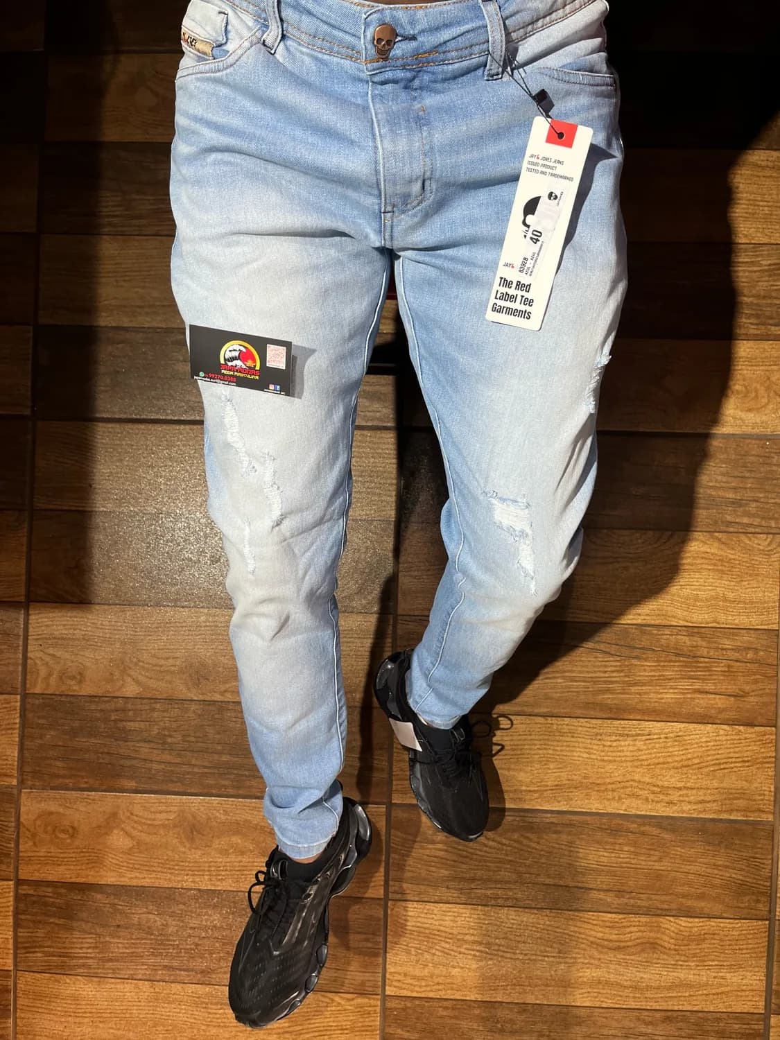 Calça jeans jogador clara lisa