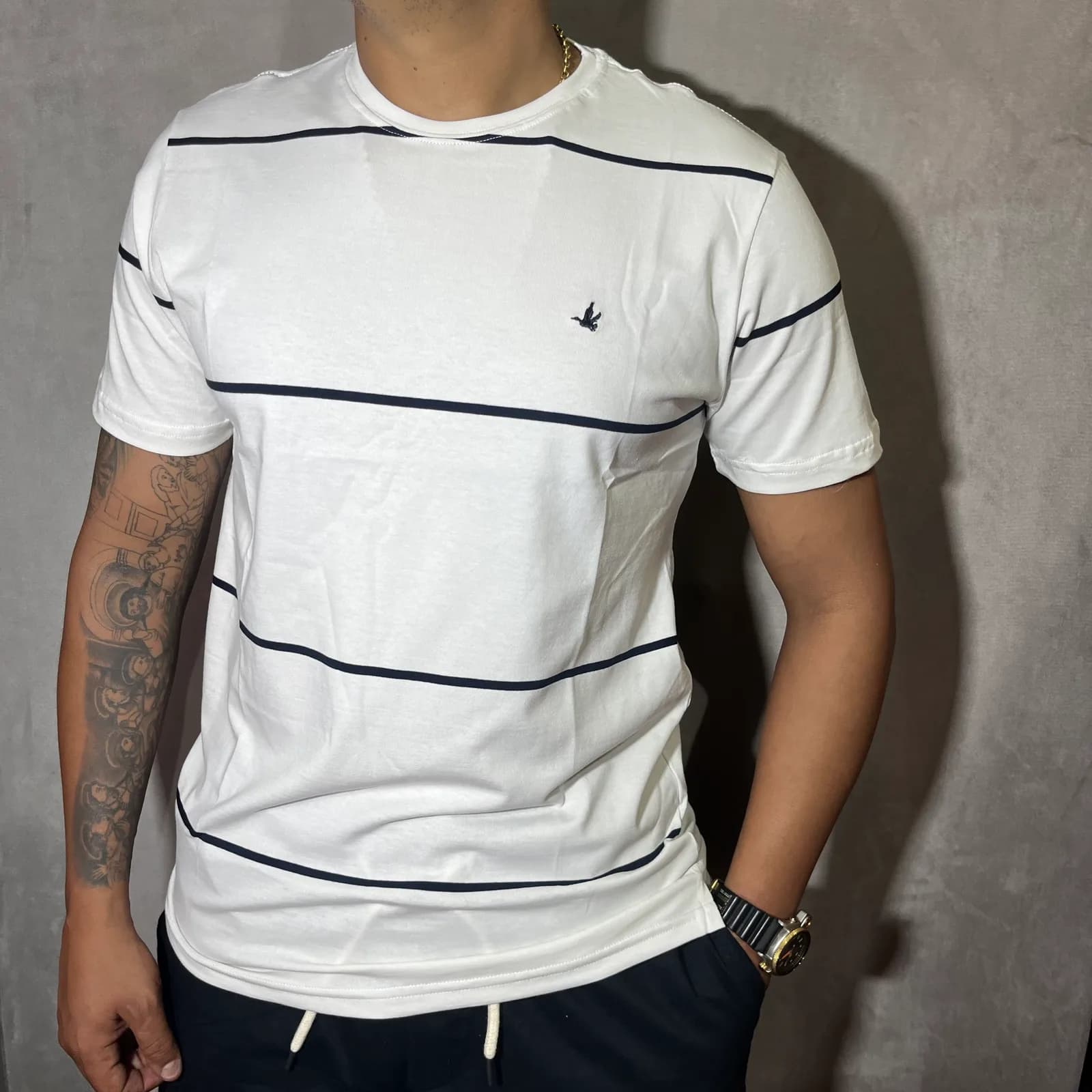 Nova Coleção Camiseta Listrada Brooksfield Premium